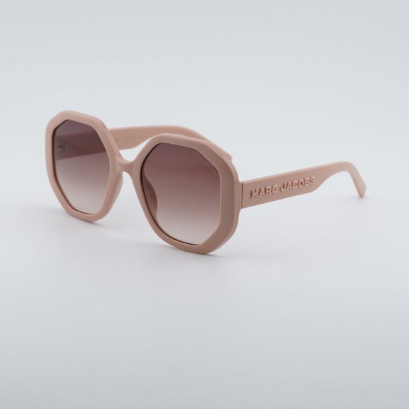 Marc Jacobs MARC 659/S 035J HA Sunglasses Pink Geometric Frame, Brown Lenses main image 9